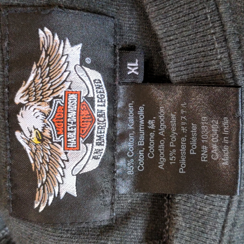 Men's XL Harley Davidson long sleeve tee - Picture 5 of 6